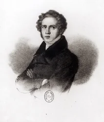Porträt von Vincenzo Bellini, graviert von Alessandro Focosi